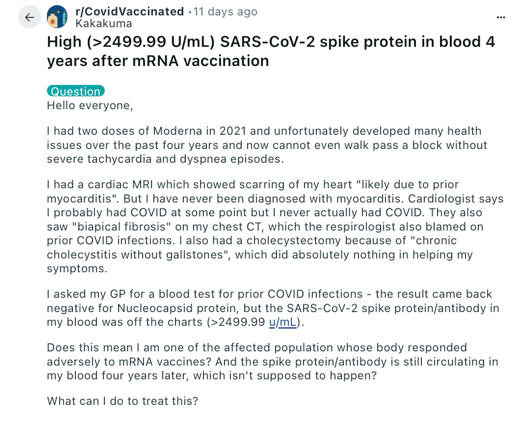 Antibody Levels Following Vaccination