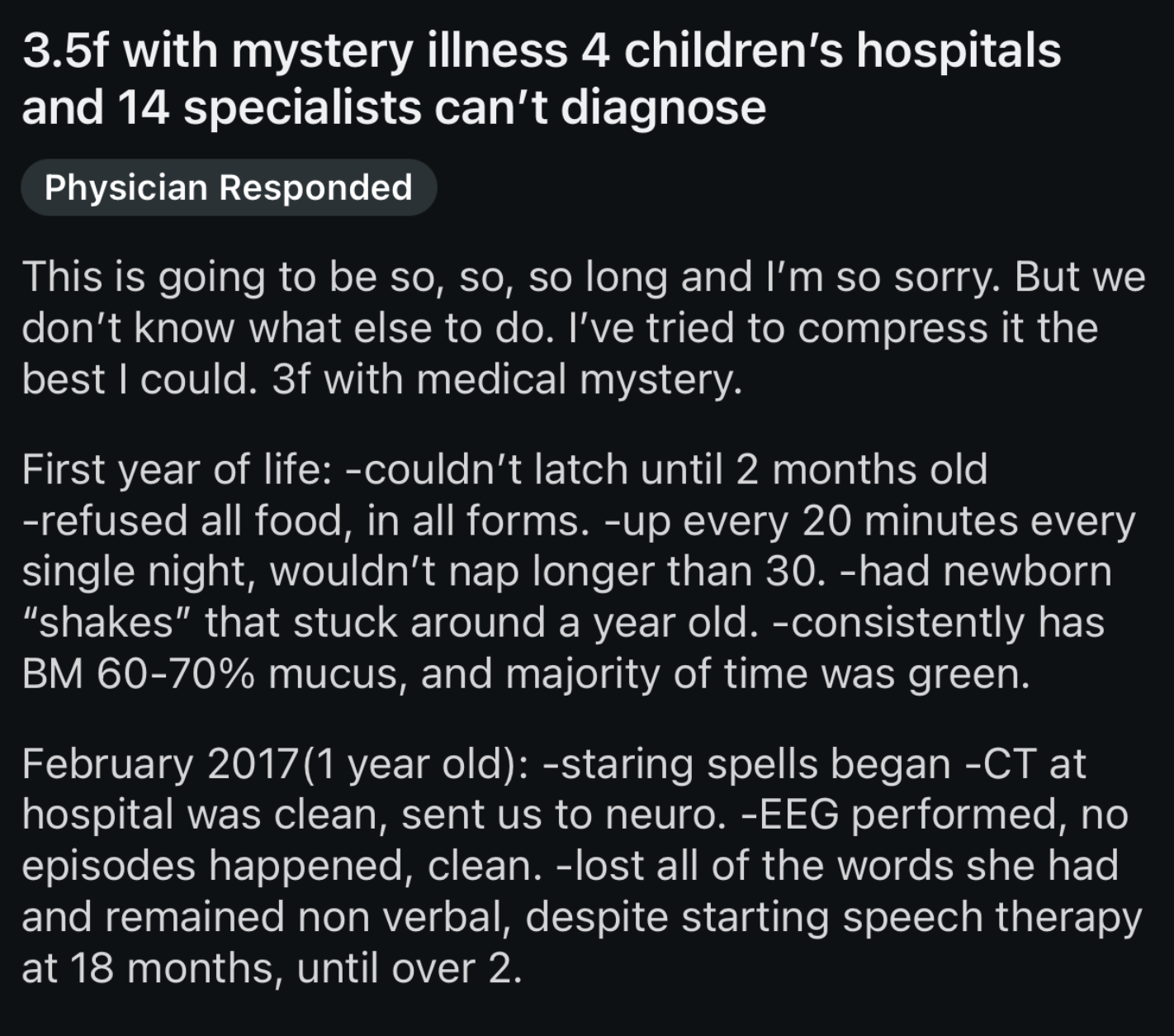 Two Extreme and Unique Cases Of Chronic Degenerative Disease With Pediatric Onset